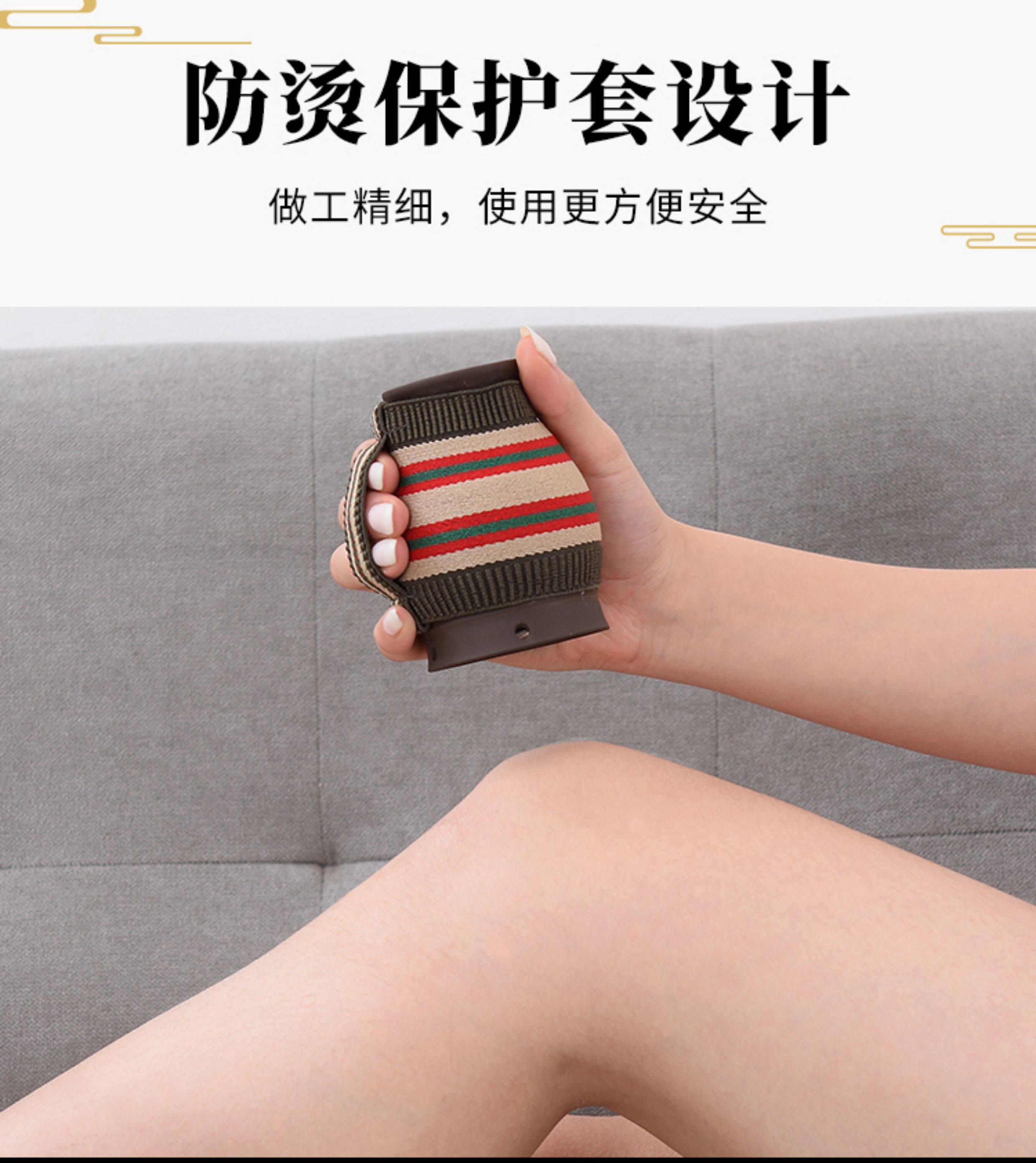 Moxa Moxibustion Jar Gua Sha Cup Purple Clay Smokeless Portable TCM Wellness Tool with Cloth Sleeve quality and texture
