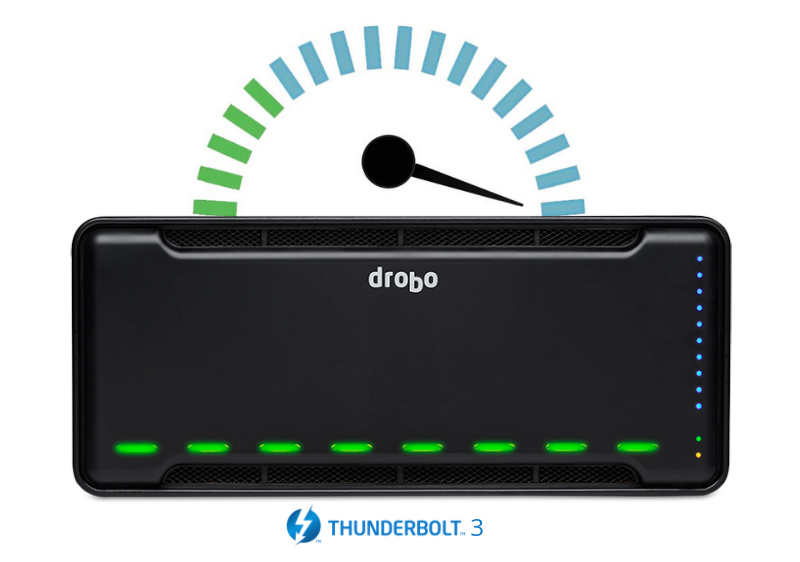 Send Samsung 500G solid state disk Drobo 8D Thunderbolt 3 interface BeyondRAID technology can be mixed with hard disk 8-bit DAS disk array