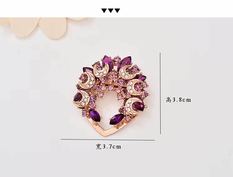 Broche femme en Zircon diamant - Ref 1187342 Image 9