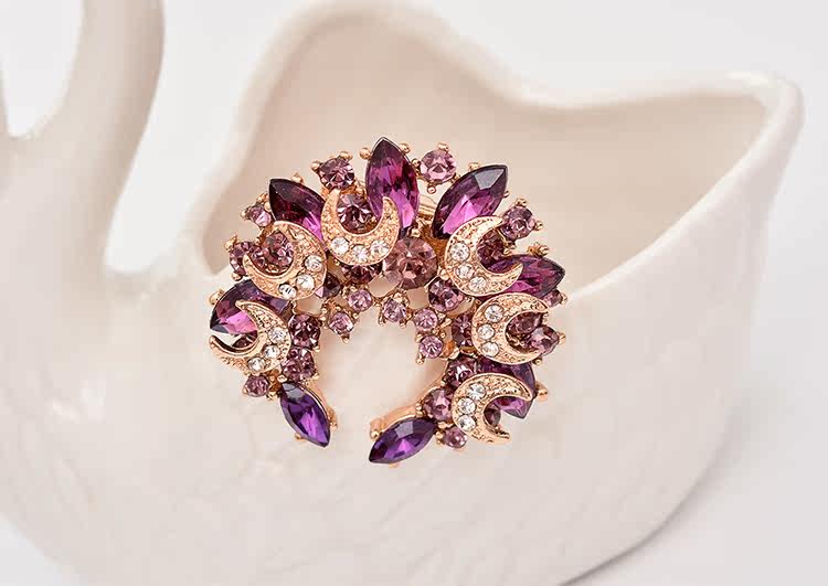 Broche femme en Zircon diamant - Ref 1187342 Image 8