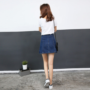 Korea 2020 new spring and summer Korean denim skirt