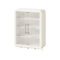 Xingyou kitchen punch-free storage rack wall-mounted seasoning bottle storage box dust-proof wall cabinet storage cabinet