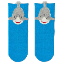 Caramella childrens socks autumn breathable sweat-absorbent cotton socks boys cartoon medium and large childrens casual mid-tube socks