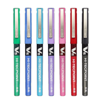 PILOT small V5 straight liquid roller ball pen neutral tube signature pen black 0 5mm