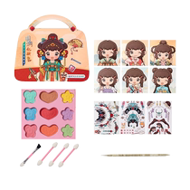Childrens Cosmetic Toy Set Ancient Style Princess Beauty Bag Girls Play House Immersive Dress Up Sticker Gift