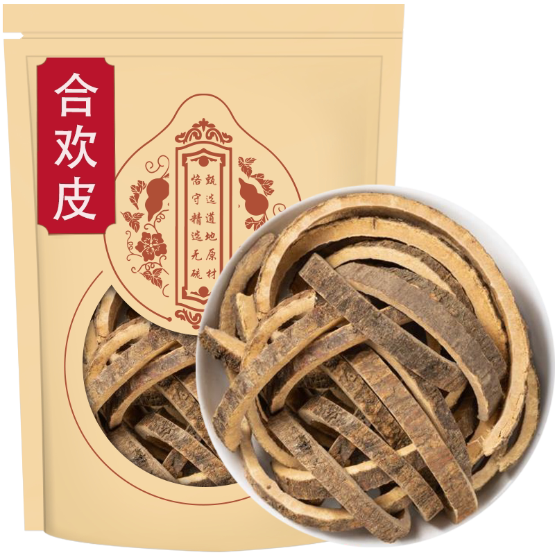合欢皮夜交藤中药材合昏皮合欢木皮另售酸枣仁夜交藤新货