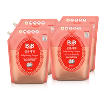 South Korea imported Boryeong Midian Bienbaby baby infant BB laundry detergent 1 3L*4 bag refill low foaming
