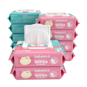 28.9元包邮   einb怡恩贝婴儿手口湿巾80抽*10包