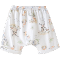Baby shorts summer thin large pp pants baby pants boys and girls big butt pants summer three-quarter harem pants