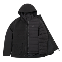 Jack wolfskin wolf claw down three-in-one mens outdoor mountaineering sports jacket training top