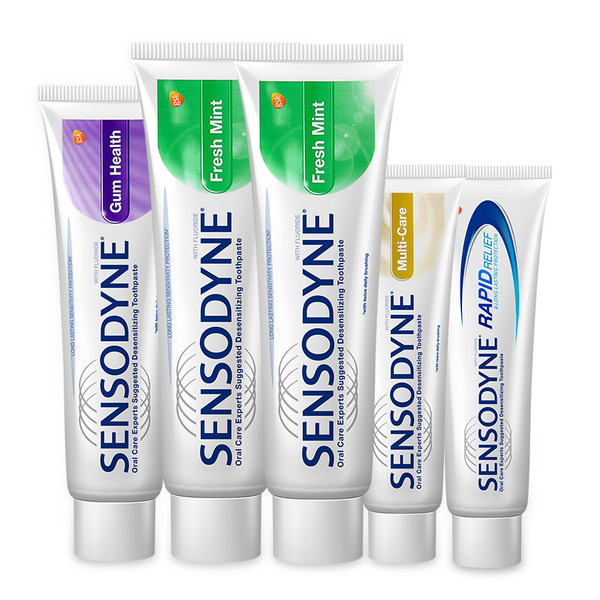 88VIP会员福利 0点开始限5分钟 Sensodyne 舒适达 抗敏牙膏套装 5支*2件 聚划算多重优惠折后¥87.11包邮(拍2件)