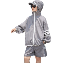 Yibeitong boys sun protection clothing summer 2024 new medium and large children ice silk breathable boys summer childrens long-sleeved suit