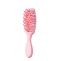 Silicone hair washing artifact hair washing comb scalp cleaning long-handled massage comb anti-itching household hair washing comb with handle