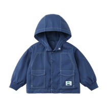 Outdoor three-proof] Qi Qi Xiong boys jacket spring and autumn childrens hooded windbreaker 2024 new childrens jacket