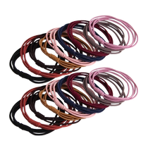 Qianyu 20 hair rings hair ropes hair accessories forest style hair elastic bands simple hair ropes high elastic leather cases