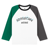 Zuoxi childrens clothing boys long-sleeved T-shirt 2024 new spring and autumn childrens primary school students tops autumn pure cotton clothes