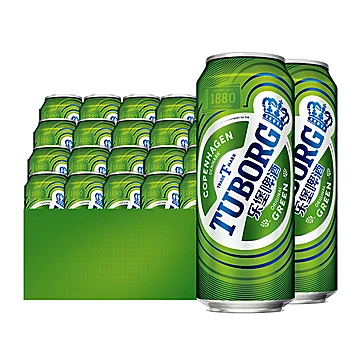 嘉士伯乐堡Tuborg啤酒500ml*24罐