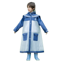 Childrens raincoat for boys and girls full body waterproof kindergarten primary school students go to school special with medium and large childrens school bag poncho