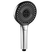 Large panel supercharged shower head electroplated three-speed shower head super embossed flower shower head water heater bath set