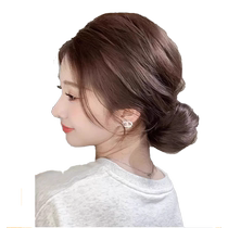 Real Hair Circles Balls of hair Hair Accessories Wig Womens Disc Hair Wig Ring Grip Clip Goody Wind Wigs Bag Sloth Pines Fluffy