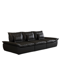 Oley Oulan sailing boat sofa minimalist Napa leather living room multi-person cream style living room oversized sitting deep Italian style