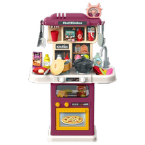 Childrens oversized kitchen toys simulated kitchen utensils complete set of play house set gift for little girls aged 3-6 years old