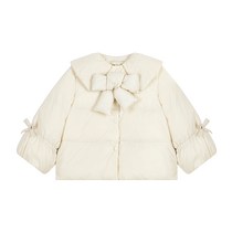 Maradin childrens clothing childrens down jacket 24 winter new style girls bow design outdoor style short down jacket