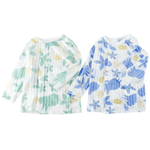 Uchi Break Code Baby T-Shirt Long Sleeve Blouse Blouse Womens Pure Cotton Male Summer Baby Clothes Foreign Air Han Version Tide Summer Thin