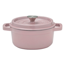 onlycook pink enamel pot stew pot household retro cast iron enamel stew pot soup pot induction cooker universal