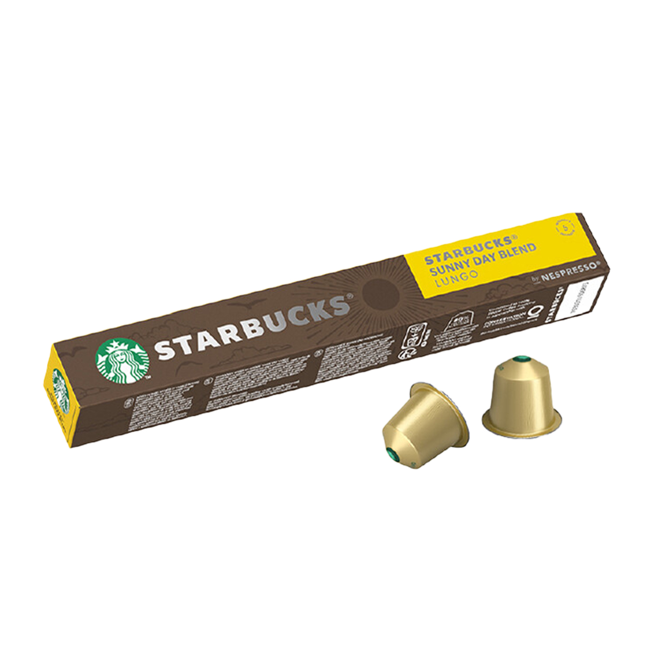 星巴克(Starbucks)胶囊咖啡Nespresso晴天综合浓缩咖啡5.7g*10颗