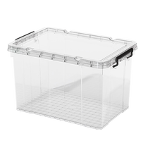 Oniyu storage box 2-pack transparent household clothes storage box toy storage box snack medicine box