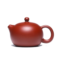 Gold inlaid jade teapot teacher Sun Huans pure handmade purple clay teapot Zhuni Dahongpao high-end Kung Fu tea set