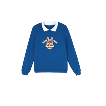 Meow full score fake two-piece sweatshirt for women petite design niche plus size mothers wear versatile top spring and autumn coat