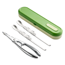 onlycook special tools for eating crabs three-piece set for dismantling crabs and eating crabs 304 stainless steel crab claws eight pieces of crab clamping