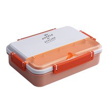 Bethes 304 stainless steel lunch box for students and office workers with soup bowl lunch box portable compartmented lunch box