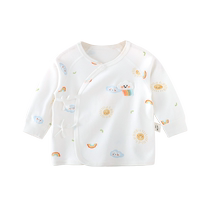 Youqi newborn 0-6 months strappy half-back spring and autumn baby tops and casual clothes baby cotton pajamas