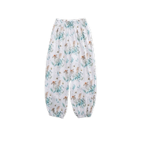 Andan Classe A bébé anti-moustique pantalon été mince respirant bambou coton gaze taille élastique longue bloomers pour garçons et filles