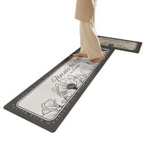Dajiang kitchen floor mats long household anti-slip mats waterproof and oil-proof foot mats leather scrubbable floor mats