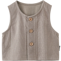 Tongtai baby vest spring and autumn baby clothes vest sleeveless cardigan waistcoat outing top autumn clothing