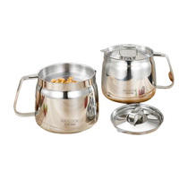 Meichu filter oil kettle 304 stainless steel seasoning non-hanging oil bottle household leak-proof seasoning bottle kitchen oil storage tank