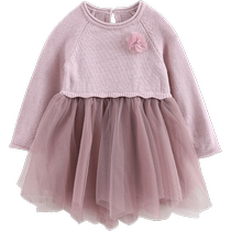 ()Mark Jenny 2023 new autumn and winter clothing cotton wool girls mesh dress baby skirt