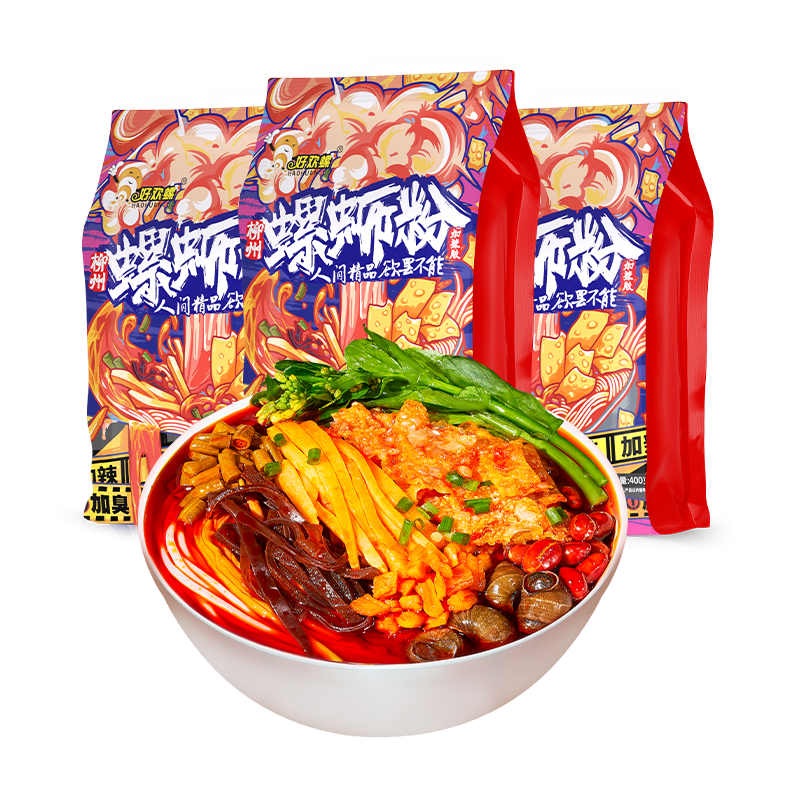 8月生産　螺蛳粉 好欢螺 人间精美系列 十包包邮 ルオスーフェン 8月生産 螺蛳粉 好欢螺 人间精美系列 十包包邮 ルオスーフェン