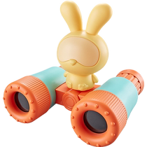 Childrens telescope with whistle small portable detachable high-definition binoculars 8x magnification students outdoor toy gift