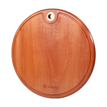 Mooid® (quality choice) ebony cutting board round solid wood household cutting board antibacterial and mildew-proof solid wood cutting board