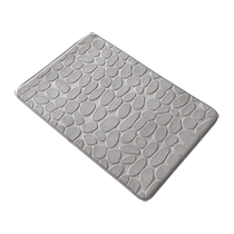 Bathroom water-absorbent doorway floor mat diatom mud bathroom non-slip toilet floor mat U-shaped toilet cover washbasin quick-drying