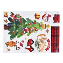 Xinxin Jingyi Christmas decorative window stickers electrostatic stickers shopping mall hotel window glass stickers