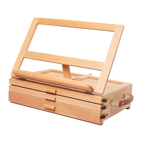 Three-layer drawer painting box easel desktop oil easel art student special desktop portable sketching board holder