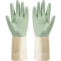 Maybelline household dishwashing gloves thickened waterproof and durable kitchen scrubbing pots vegetables and clothes household cleaning rubber