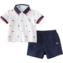 ()David Bella Boys Suit Childrens Clothes Childrens Clothes Baby Summer Clothes Short Sleeve Baby Clothes
