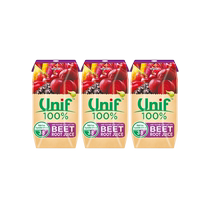 Uniform UNIF100 % beet root composite pure fruit and vegetable juice 200ml * 3 boxes fruit juice drinks light cut off vegetable juice